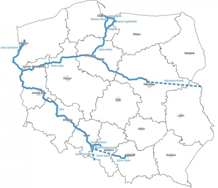 Podpisując konwencję AGN, Polska zobowiązała się dostosować najważniejsze drogi wodne do klas międzynarodowych. Fot. MGMiŻŚ