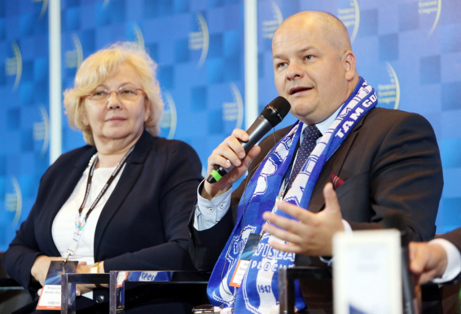 Na zdj. Andrzej Nowakowski, prezydent Płocka i Małgorzata Mańka-Szulik, prezydent Zabrza. Fot. PTWP