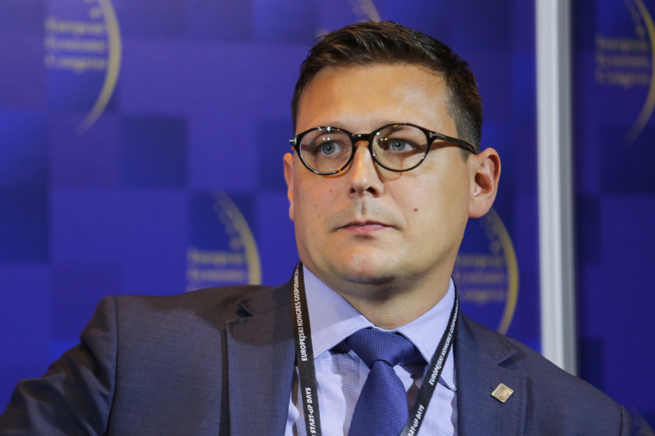 Łukasz Greinke, prezes zarządu Morskiego Portu Gdańsk. Fot. PTWP