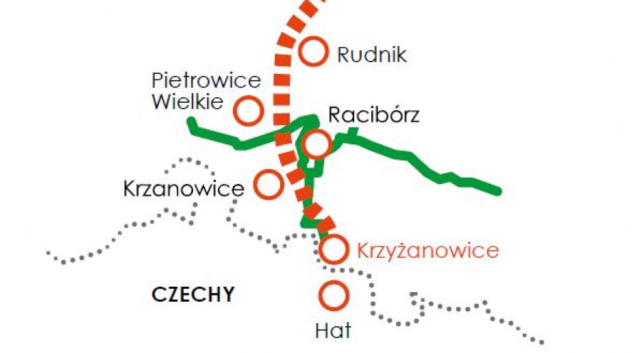 Przebieg planowanego, kolejnego połączenia gazowego pomiędzy Polską i Czechami. Fot. Gaz-System.