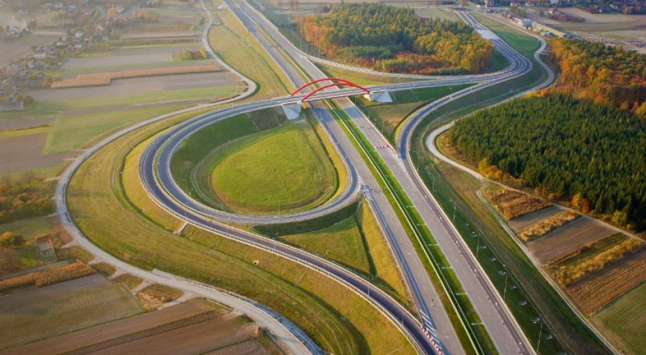 Fragment autostrady A4 koło Jarosławia, wybudowanej przez Budimex. fot. mat. pras.