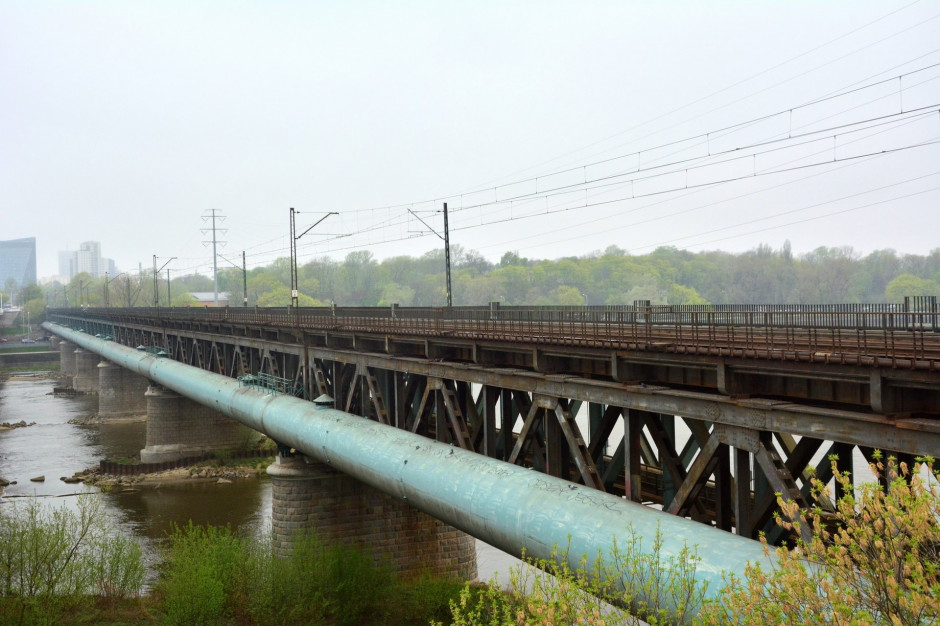 Most Gdański w Warszawie ma zostać wzmocniony (fot. PKP PLK)