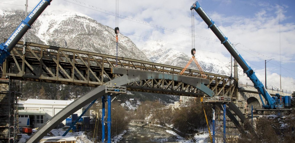 Budowa mostu kolejowego w Austrii. fot. mat. pras.