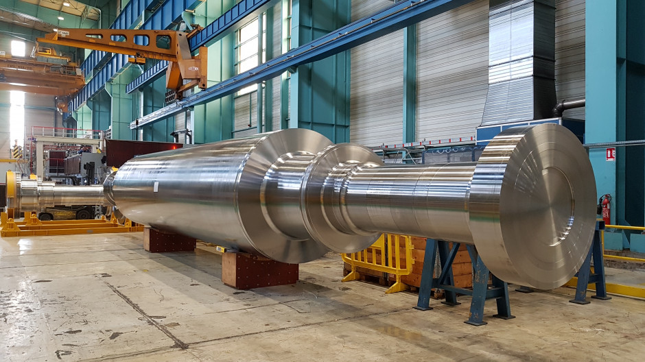 Wirnik turbiny wyprodukowany na potrzeby budowanej elektrowni jądrowej Hinkley Point C w Wielkiej Brytanii. fot. PTWP (Tomasz Elżbieciak)