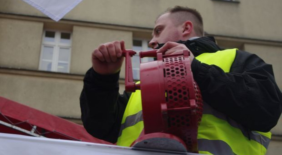 Związkowcy JSW pikietowali przed biurem europosłanki