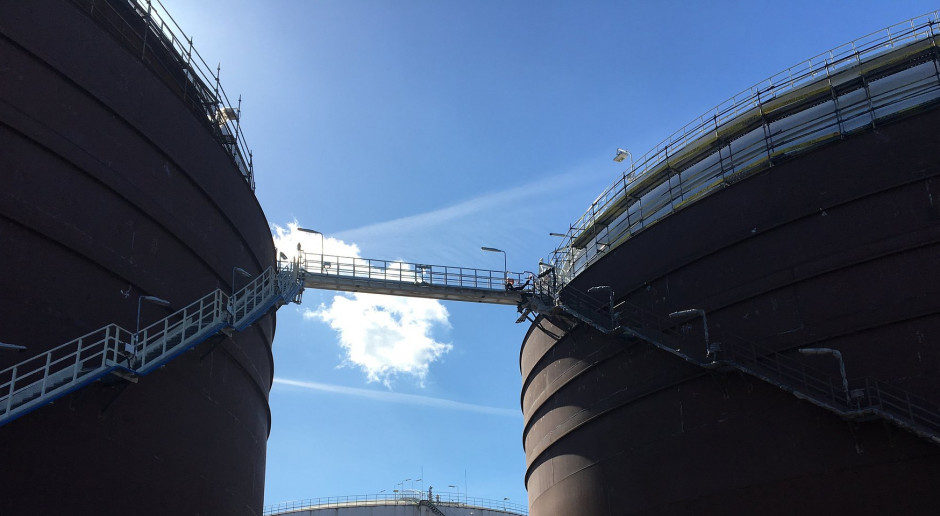 Nowy zbiornik w bazie paliw PERN w Boronowie ukończony przed terminem