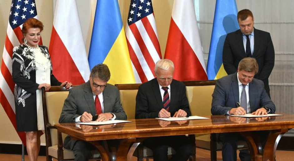 Polska, USA i Ukraina zawarły gazowy sojusz