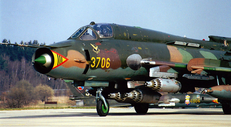 Poradzieckie Su-22 nie nadają się już do wykonywania zadań bojowych, fot. Wikimedia Commons 