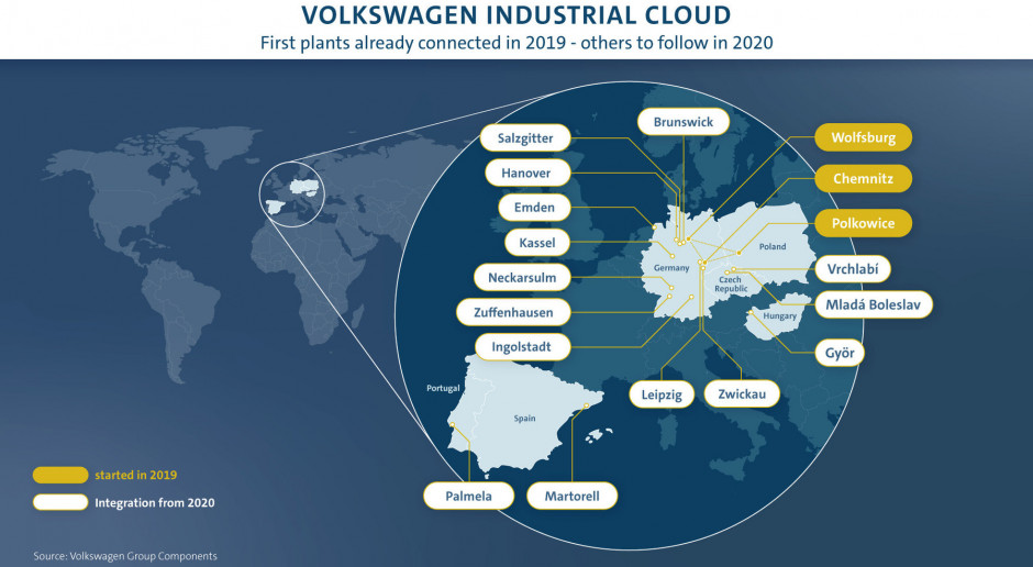Chmura obliczeniowa zwiększy produktywność Volkswagena