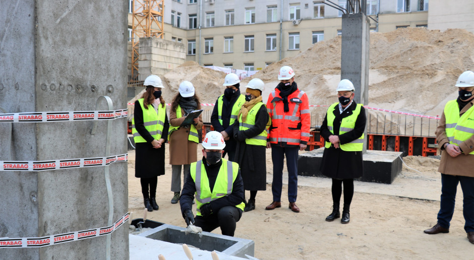 Strabag: kamień węgielny na budowie Szpitala Bielańskiego w Warszawie