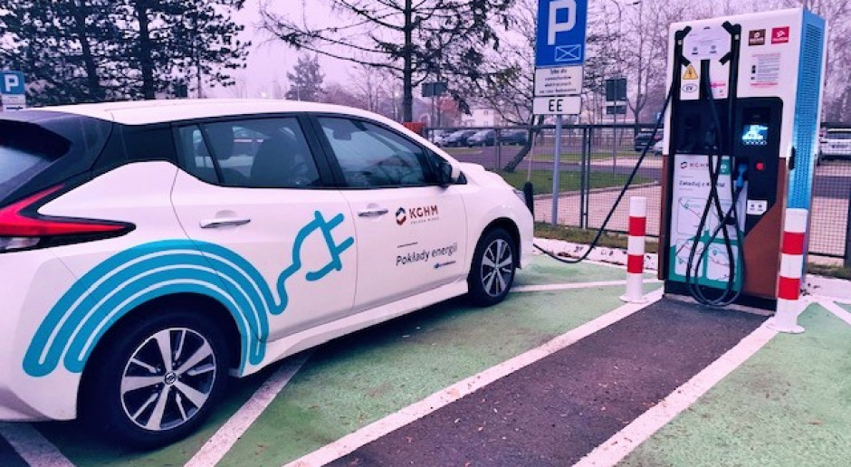 KGHM zwiększa liczbę punktów ładowania samochodów elektrycznych