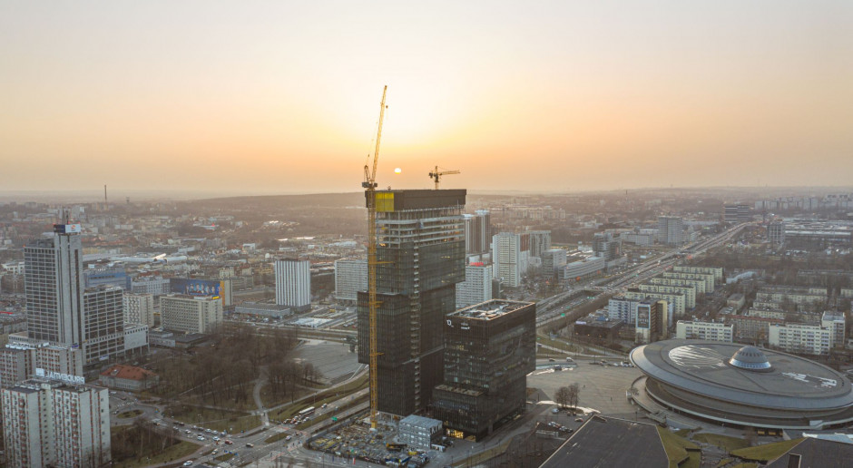Wiecha na najwyższym budynku aglomeracji zagłębiowsko-śląskiej