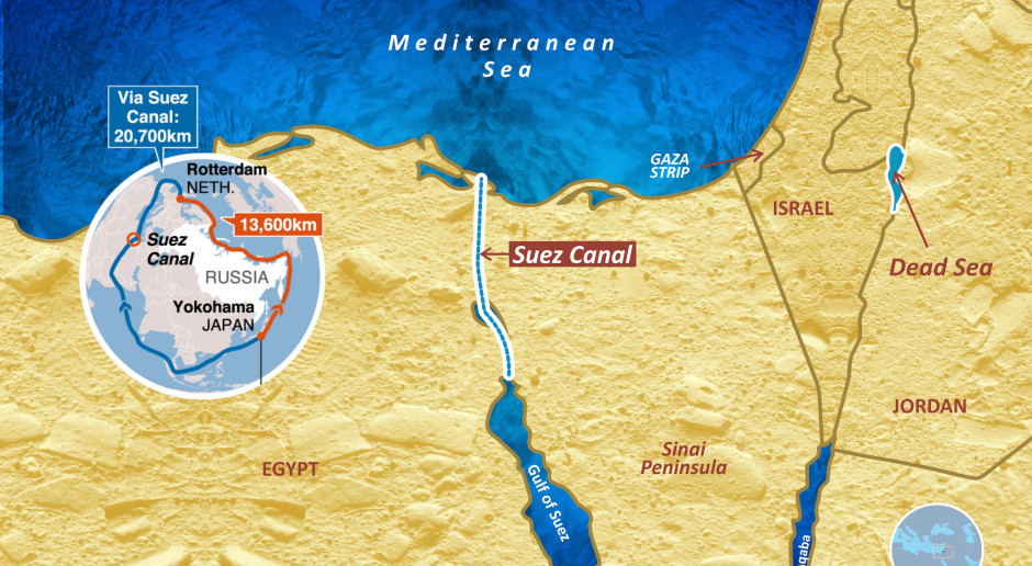 Egipt: Na przełomie lat 60. i 70. Kanał Sueski był zamknięty przez 8 lat, utknęły także polskie statki