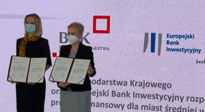 BGK i EBI podpisały umowę na pożyczki dla średnich miast. Pula to 700 mln zł