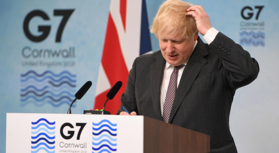 G7: Dyplomatyczny zgrzyt między Johnsonem a Macronem w kwestii statusu Irlandii Płn.