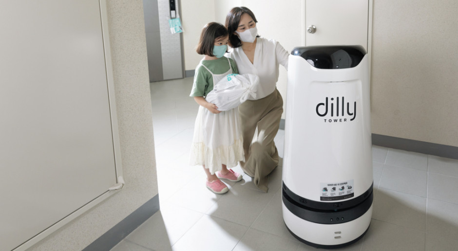 Roboty dostarczają zakupy pod drzwi mieszkań w Korei Południowej