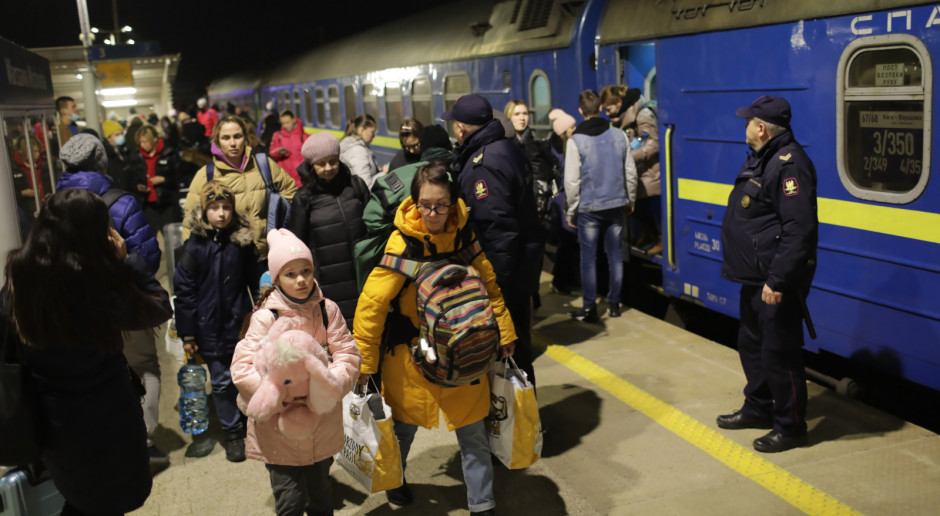 Do Warszawy dotarł pociąg z kobietami i dziećmi ewakuowanymi z Ukrainy