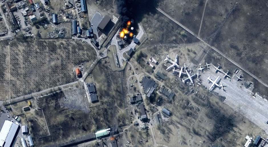 Ukraina: Zbombardowano lotnisko w Iwano-Frankowsku