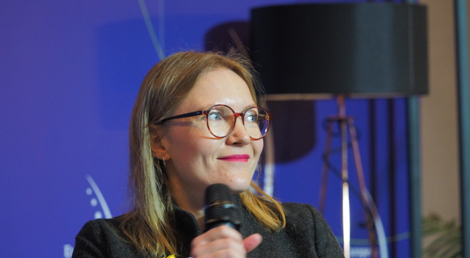Moderatorka debaty, Aleksandra Sobczak, zastępczyni redaktora naczelnego Gazety Wyborczej. Fot. PTWP