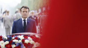 Macron przewodniczył uroczystościom z okazji 77. rocznicy zwycięstwa w II wojnie światowej