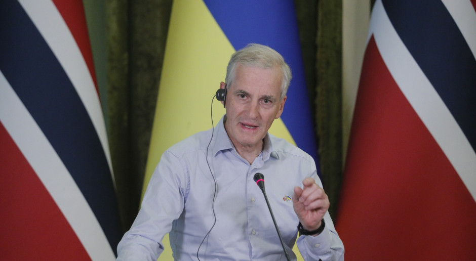 Premier Norwegii obiecał Ukrainie 1 mld euro pomocy