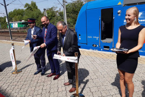 Kulminacyjny moment przekazania Smartrona rumuńskiemu przewoźnikowi Unicom Tranzit.