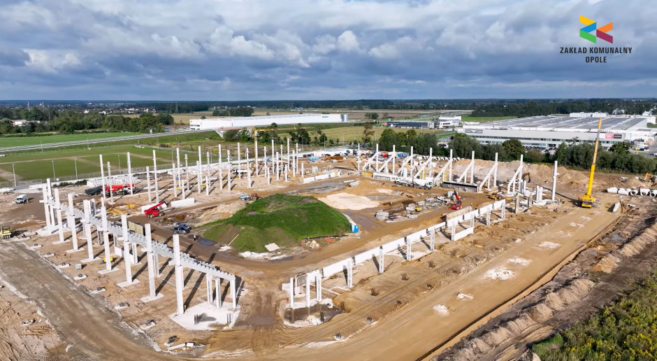 Mirbud pokazał postępy w budowie stadionu w Opolu