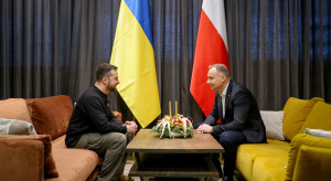 Prezydent Zełenski w drodze z USA spotkał się z prezydentem Andrzejem Dudą