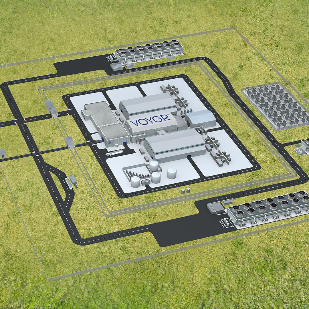 Wizualizacja reaktora VOYGR autorstwa grupy NuScale
