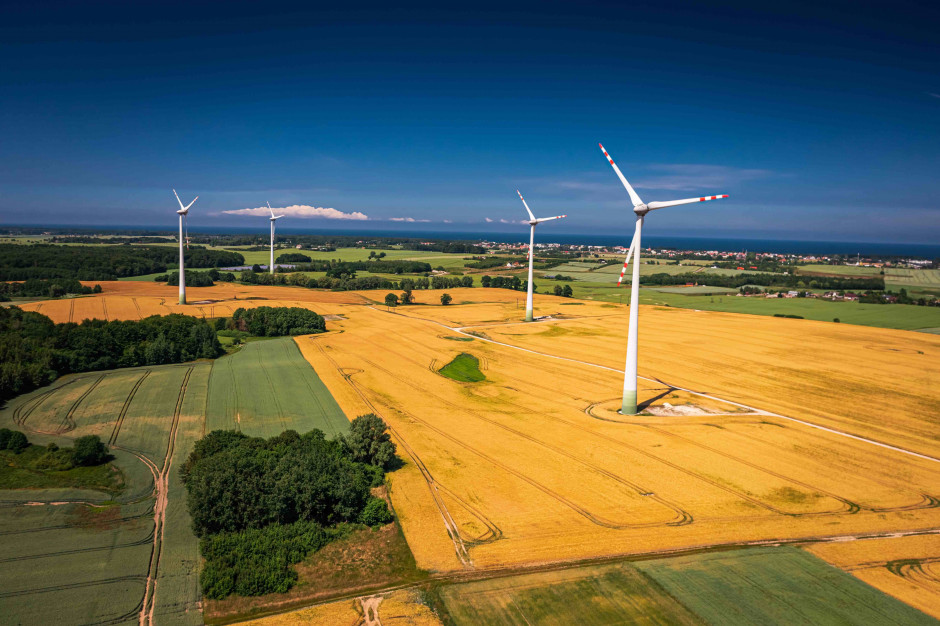 Moc zainstalowana wiatraków w Polsce przekroczyła 9 GW. (Fot. Shutterstock)
