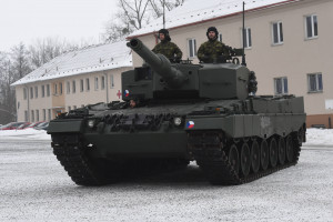 En av de tsjekkiske Leopard-tankene
