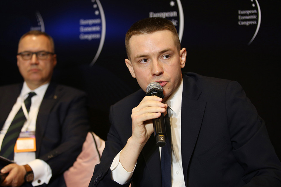 Paweł Krekora z Departamentu Gospodarki Morskiej w Ministerstwie Infrastruktury. Fot. PTWP