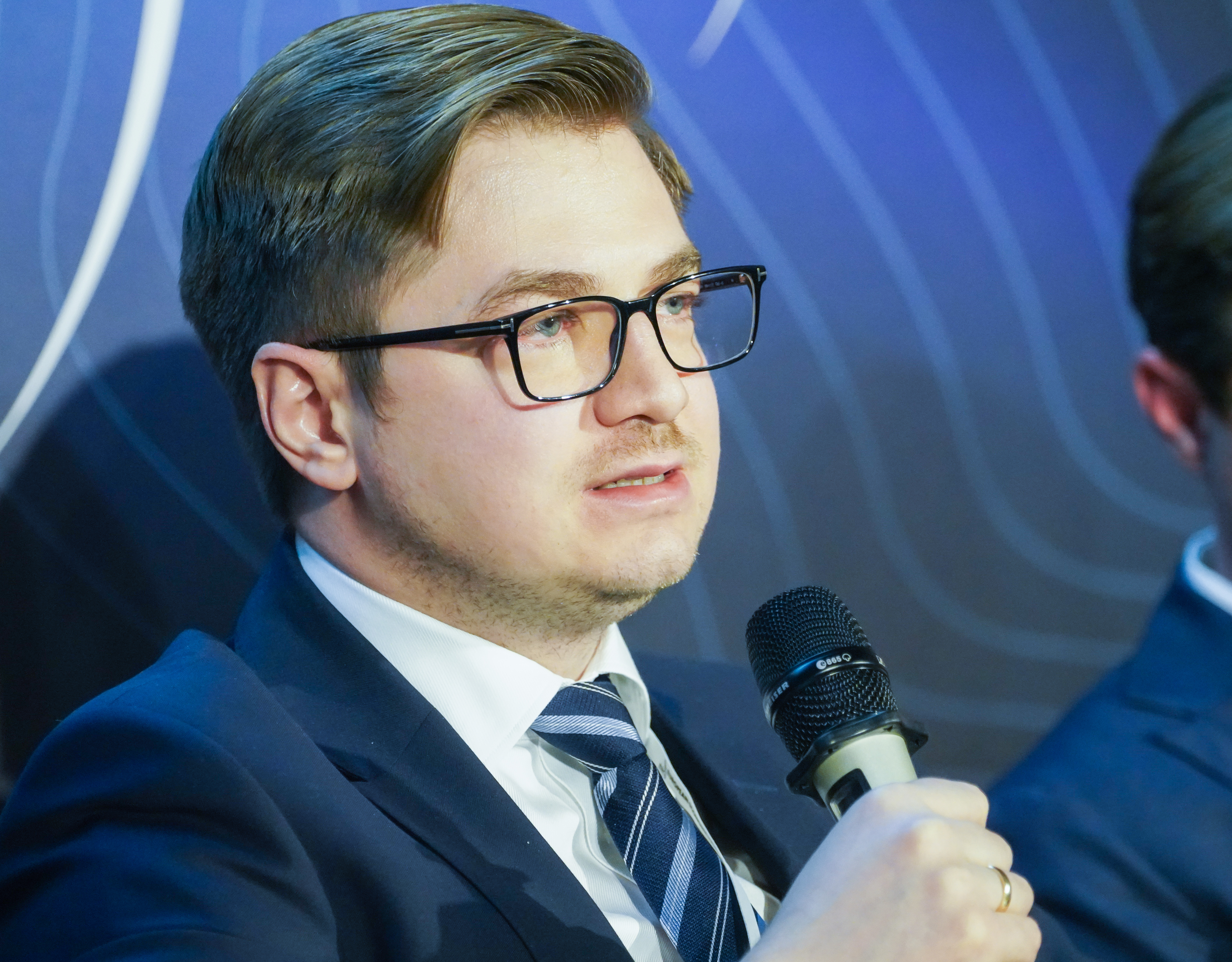 Łukasz Młynarkiewicz, p.o. prezesa spółki Polskie Elektrownie Jądrowe (PEJ). Fot. PTWP