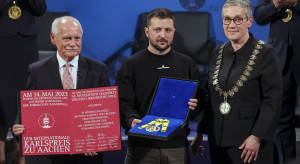 Prezydent Ukrainy uhonorowany nagrodą Karola Wielkiego