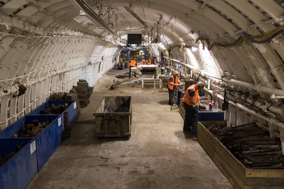 Komora regeneracji materiałów w kopalni Pniówek należącej do Jastrzębskiej Spółki Węglowej. Fot. JSW/Dawid Lach