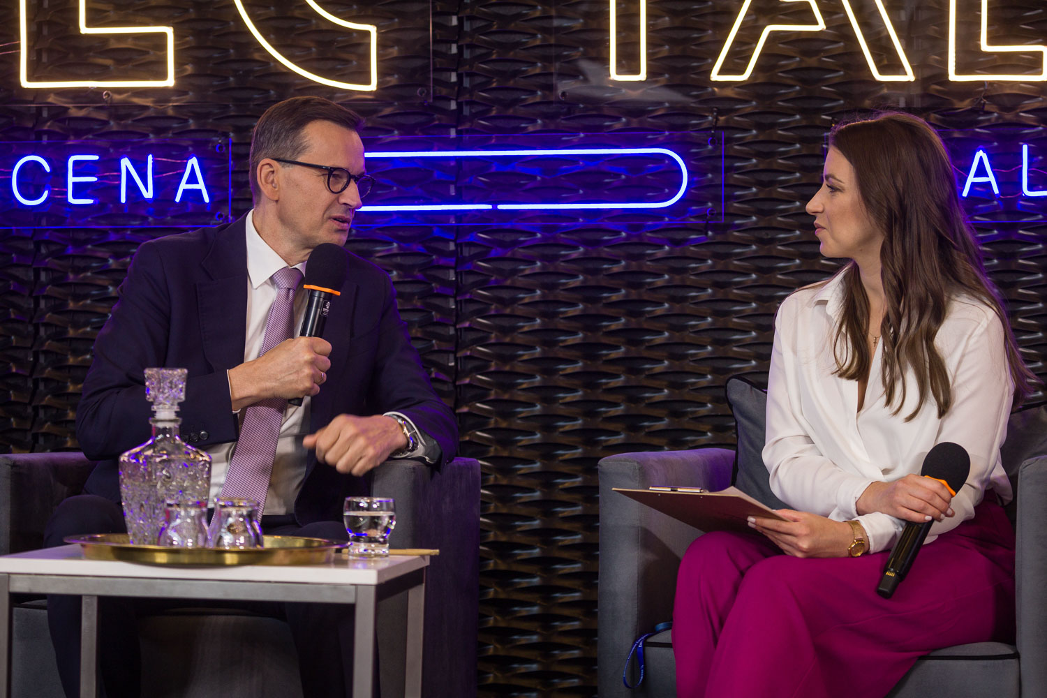 Mateusz Morawiecki i Natalia Rasiewicz (fot. PTWP)