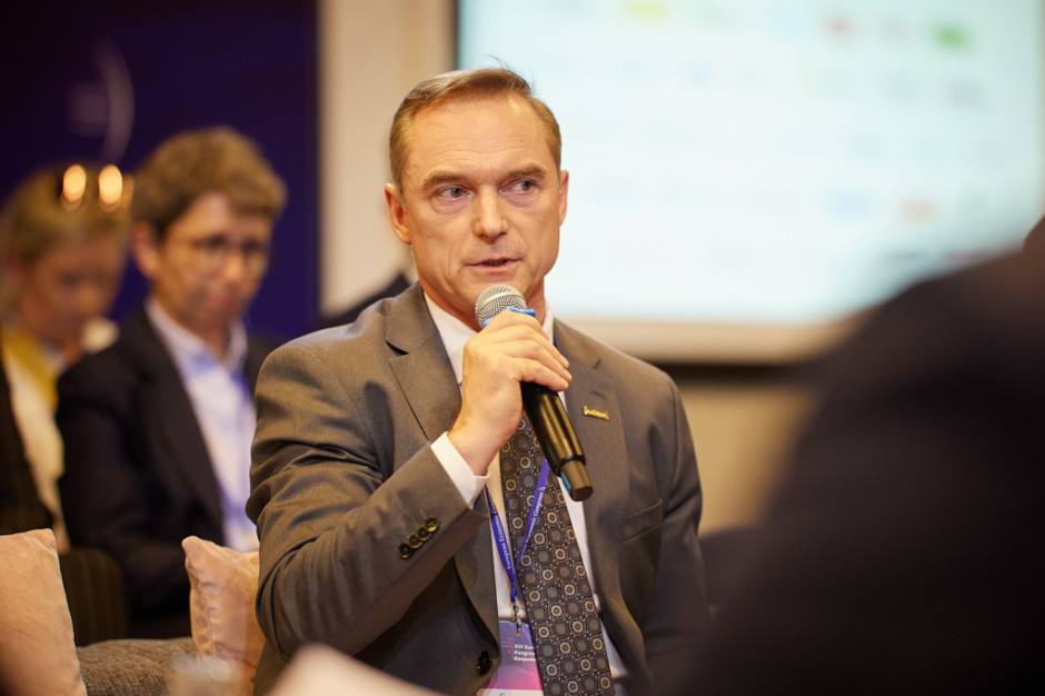 Członek zarządu i dyrektor operacyjny budownictwa infrastrukturalnego w firmie Budimex Cezary Łysenko (Fot. PTWP)