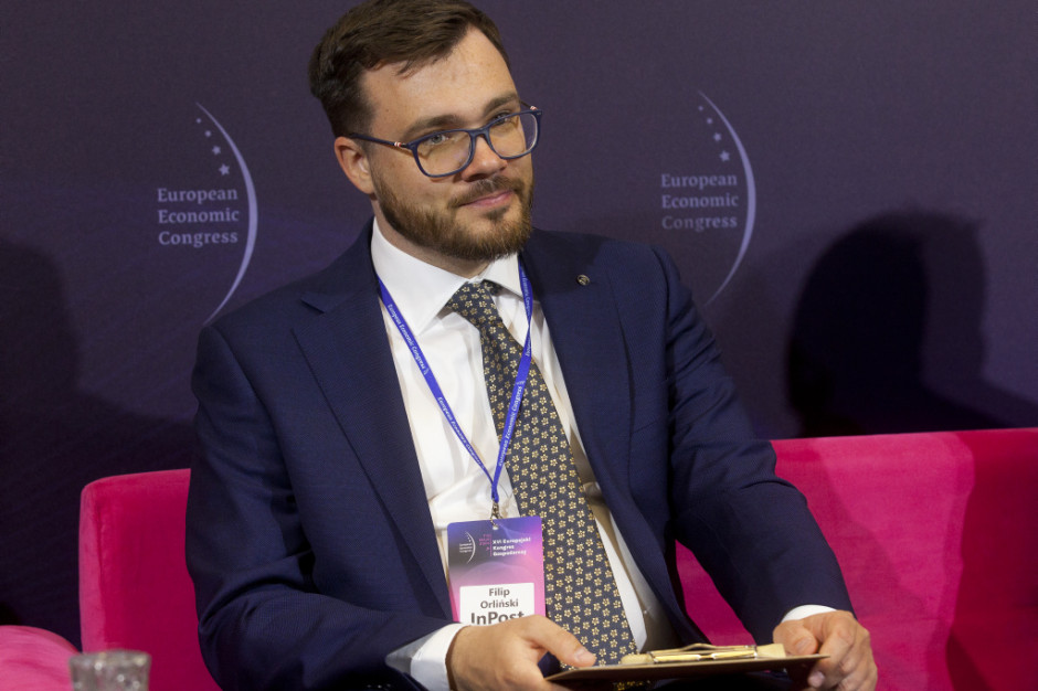 Filip Orliński, dyrektor biura strategii korporacyjnej i projektów strategicznych w InPost (fot. PTWP)