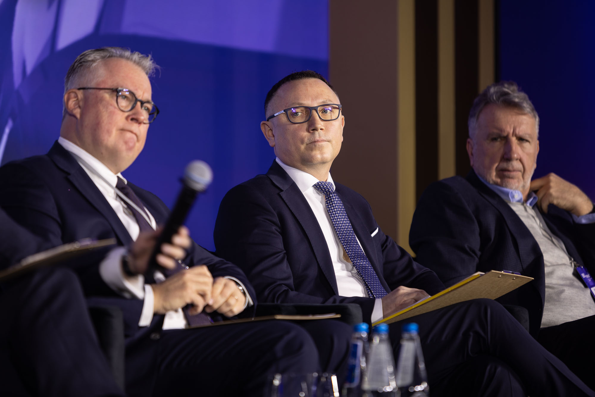 Od lewej Michał H. Mrożek, Artur Popko i Michał Sołowow (fot. PTWP)