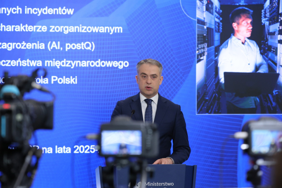 Wicepremier Krzysztof Gawkowski: jestem ministrem od rozbijania monopoli cyfrowych. fot. PAP / Rafał Guz 