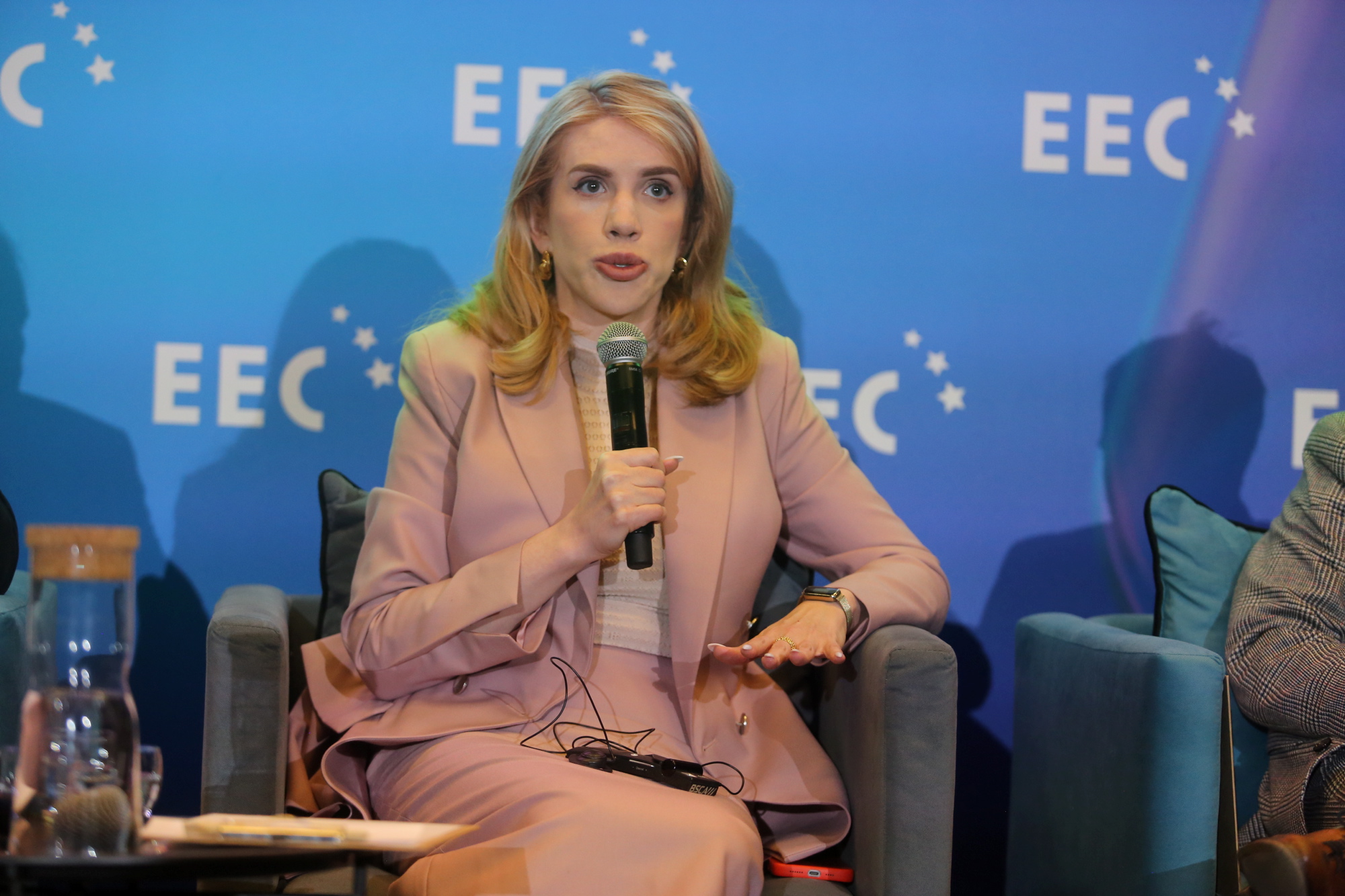 Kira Rudik apeluje o pomoc w odbudowie zniszczonych domów, bo Ukraińcy nie mają gdzie mieszkać (fot. PTWP)