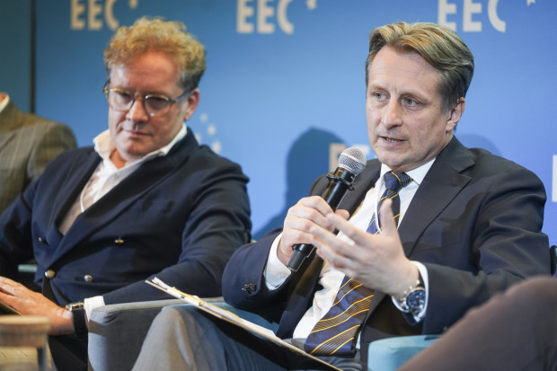 XVII Europejski Kongres Gospodarczy. Mapa cyfrowa dla Polski. Adam Sawicki, TVN Warner Bros. Discovery, Krzysztof Szubert, Instytut Łączności – PIB