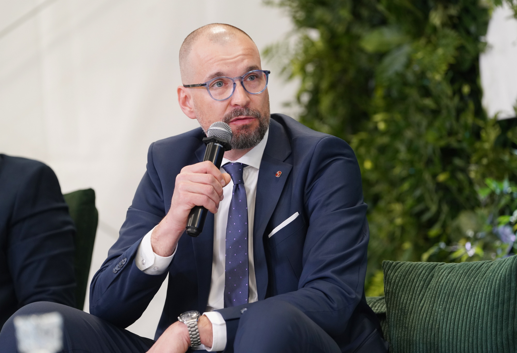 Adrian Szkudlarski, Rafineria Gdańska'nın başkanı (fotoğraf: PTWP)