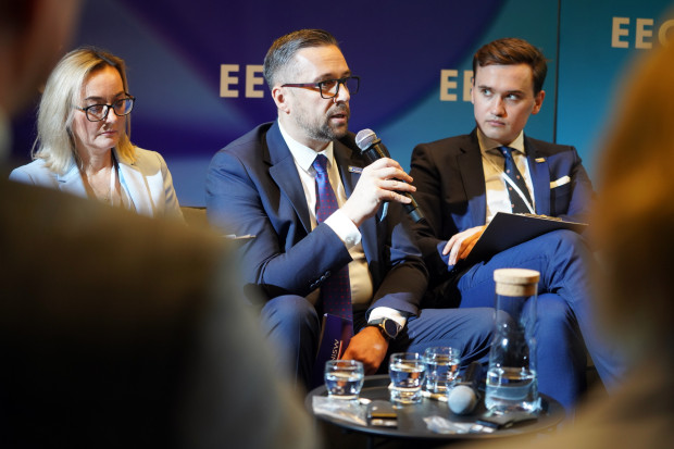 Anna Karyś-Sosińska, członek zarządu, dyrektor pionu zarządzania zasobami ludzkimi, Budimex SA, Marcin Kulasek, minister nauki i szkolnictwa wyższego, Polska, Michał Mazur, fundator, Our Future 