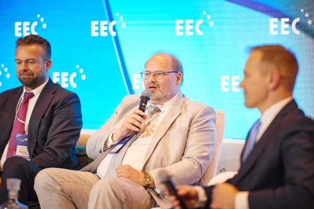 Jarosław Grzywiński, prezes zarządu, NASK SA, Andrzej Cieślak, prezes zarządu, Dynacon Sp. z o.o., Artur Józefiak, wiceprezes, szef Centrum Usług Cyberbezpieczeństwa dla Europy, Accenture w Polsce 