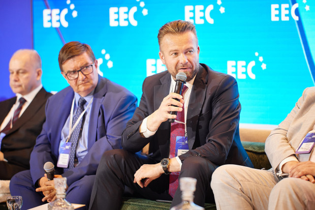 Paweł Nogowicz, prezes zarządu, Evercom, Zygmunt Kostkiewicz, prezes zarządu, Polska Wytwórnia Papierów Wartościowych SA, Jarosław Grzywiński, prezes zarządu, NASK SA