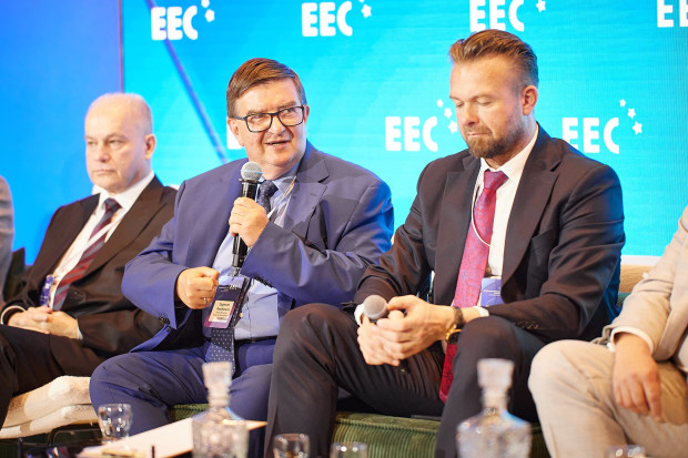 Paweł Nogowicz, prezes zarządu, Evercom, Zygmunt Kostkiewicz, prezes zarządu, Polska Wytwórnia Papierów Wartościowych SA, Jarosław Grzywiński, prezes zarządu, NASK SA