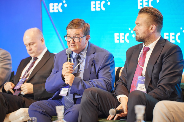 Paweł Nogowicz, prezes zarządu, Evercom, Zygmunt Kostkiewicz, prezes zarządu, Polska Wytwórnia Papierów Wartościowych SA, Jarosław Grzywiński, prezes zarządu, NASK SA