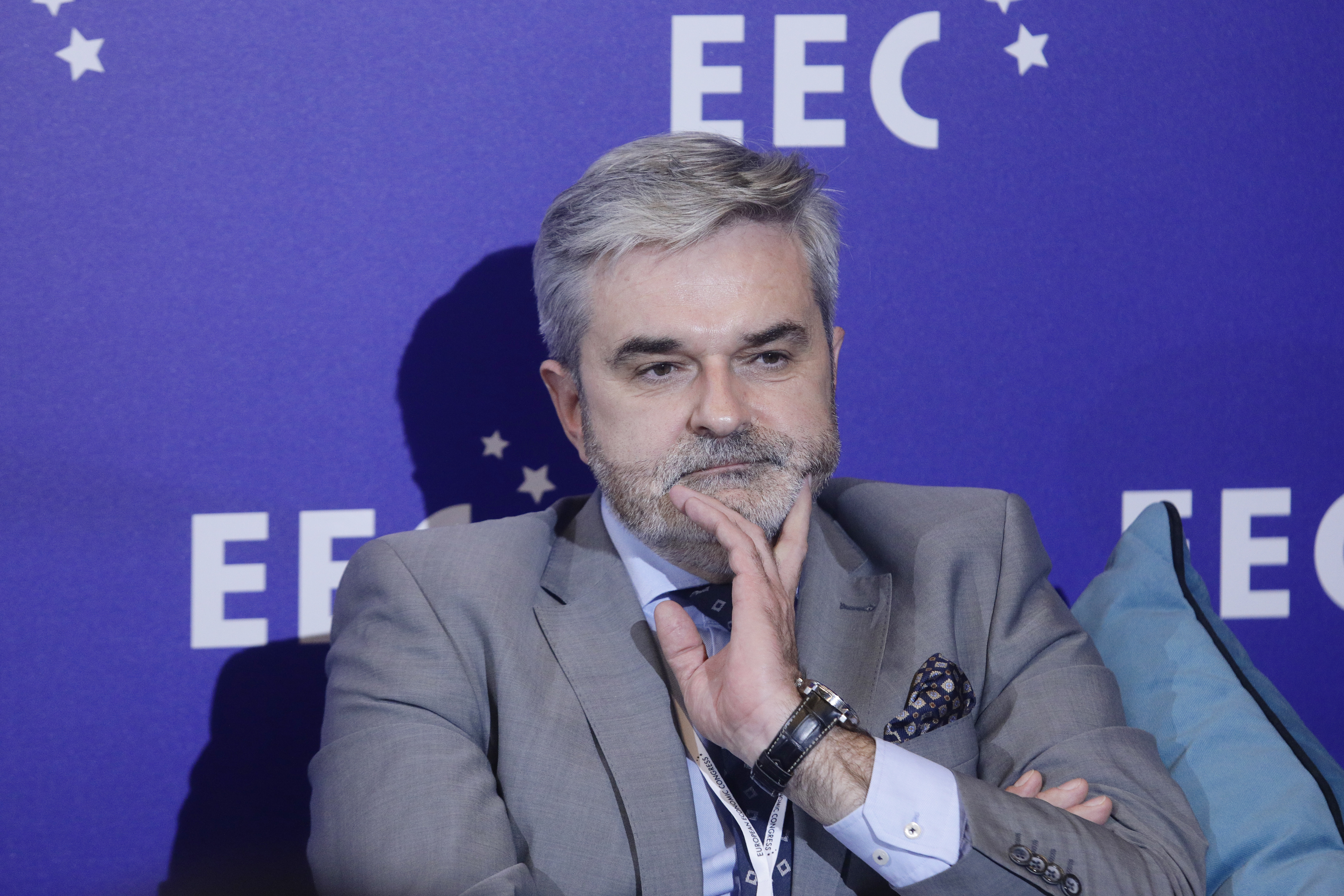 Artur Tomasik, prezes spółki zarządzającej Katowice Airport. Fot. PTWP