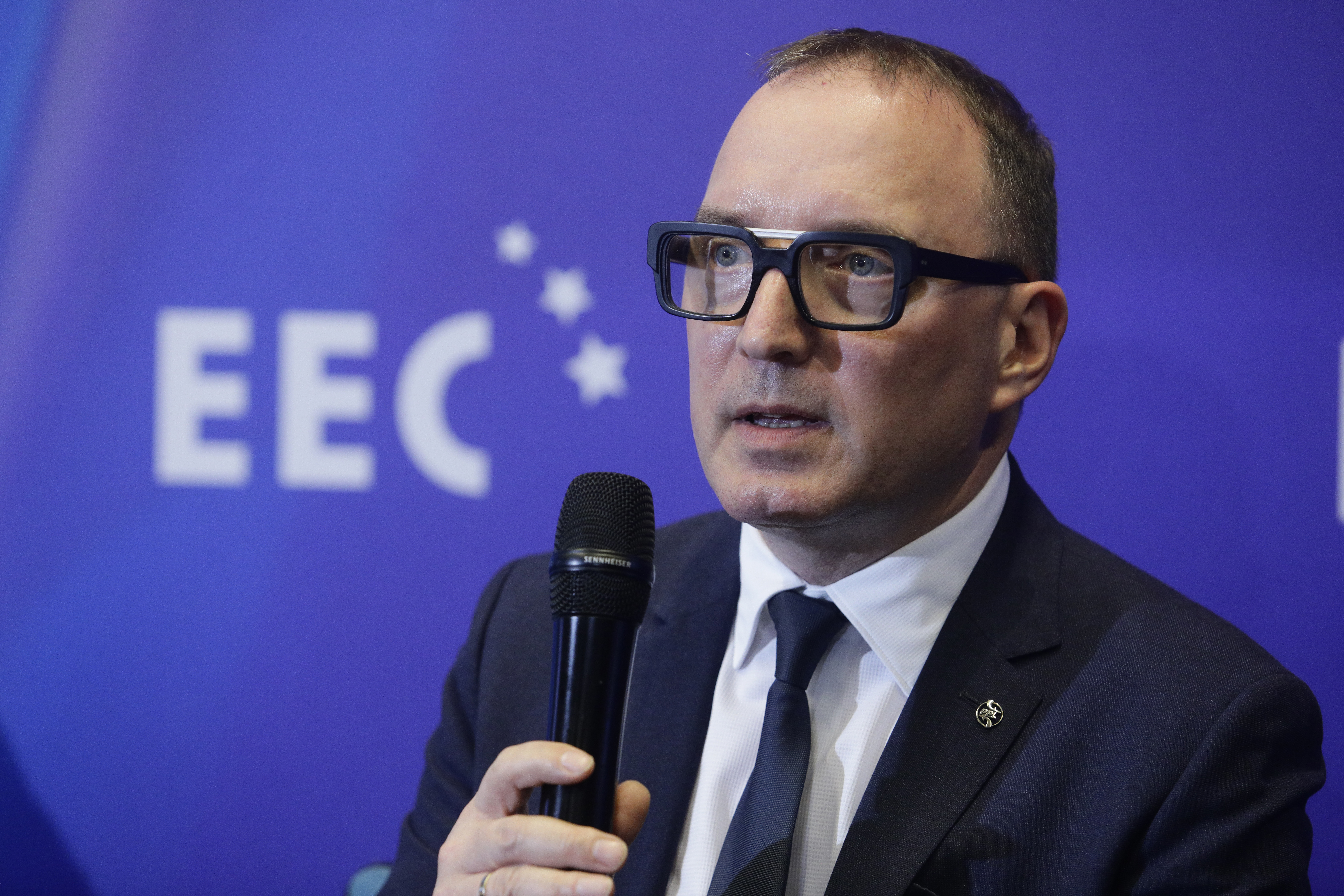 Adam Sanocki, wiceprezes Polskich Portów Lotniczych. Fot. PTWP